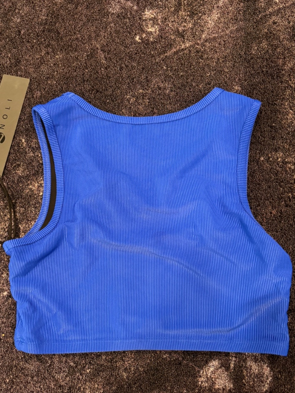 Noli Yoga Horizon Rib Bra – Azure | Size Medium | NWT